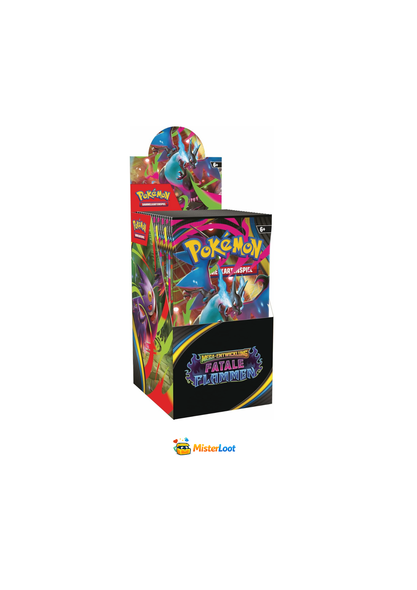 Pokémon Fatale Flammen 18er Booster Display (TCG, Deutsch)