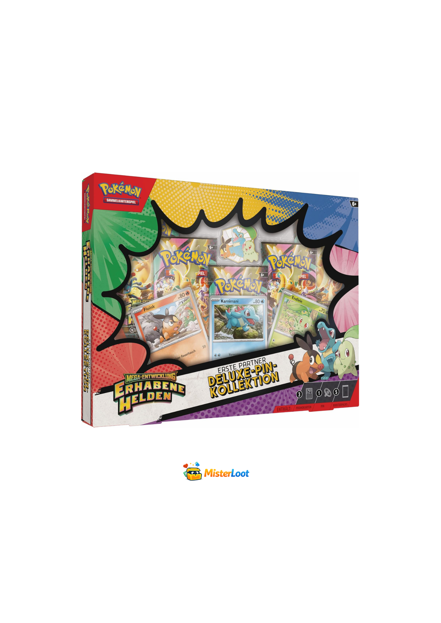 Pokémon Erste Partner Deluxe Pin Kollektion