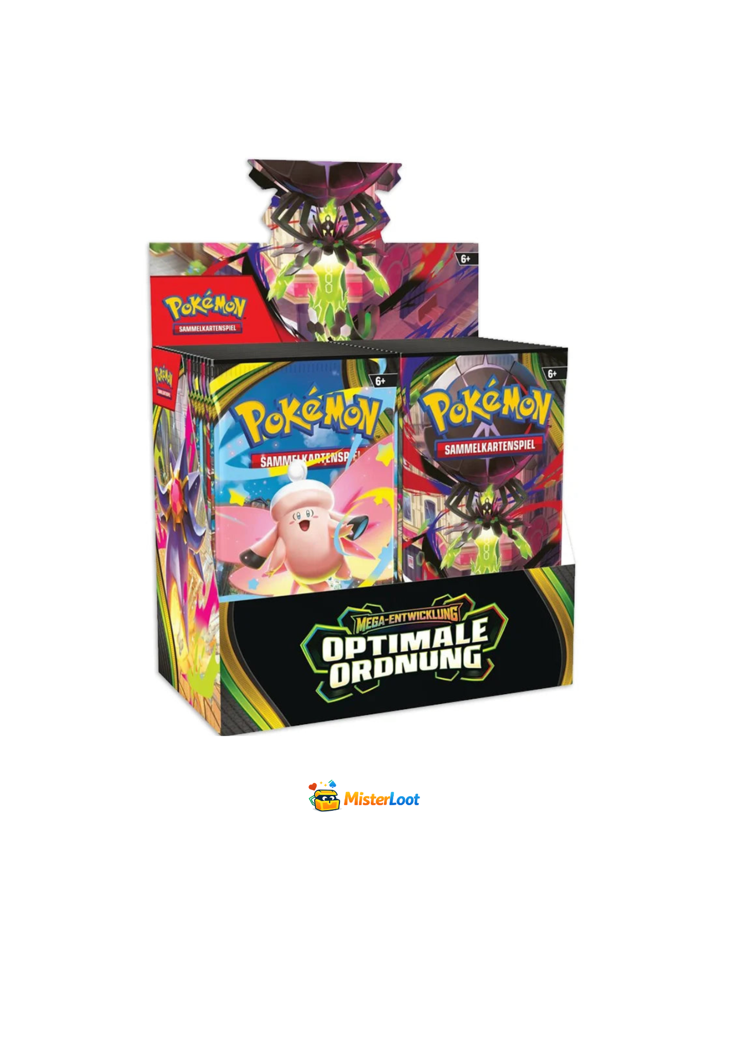 Pokémon Display – Optimale Ordnung (36 Boosterpacks)